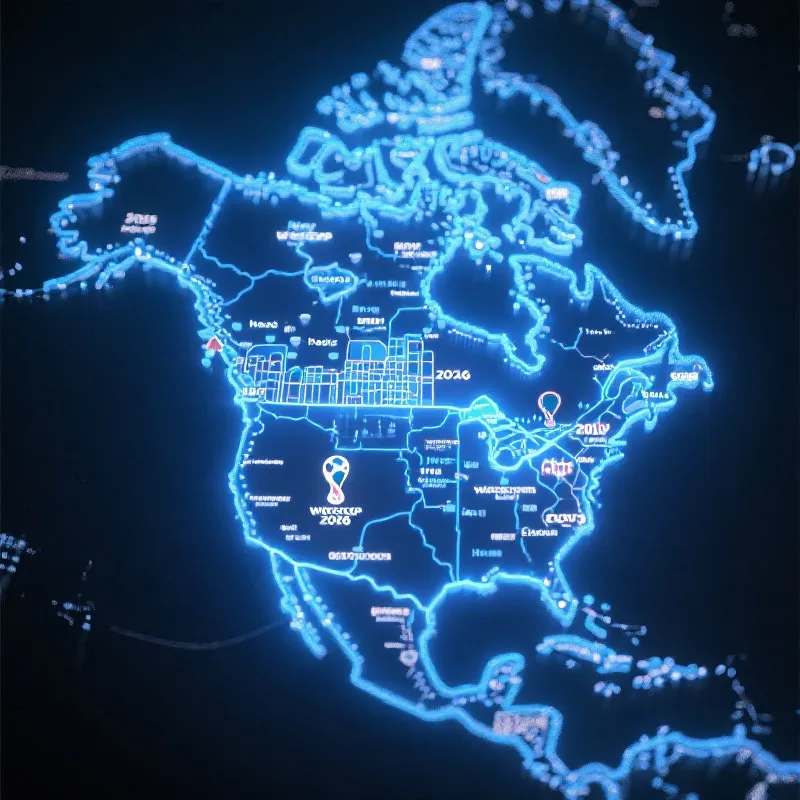 2026世界杯主办城市地图