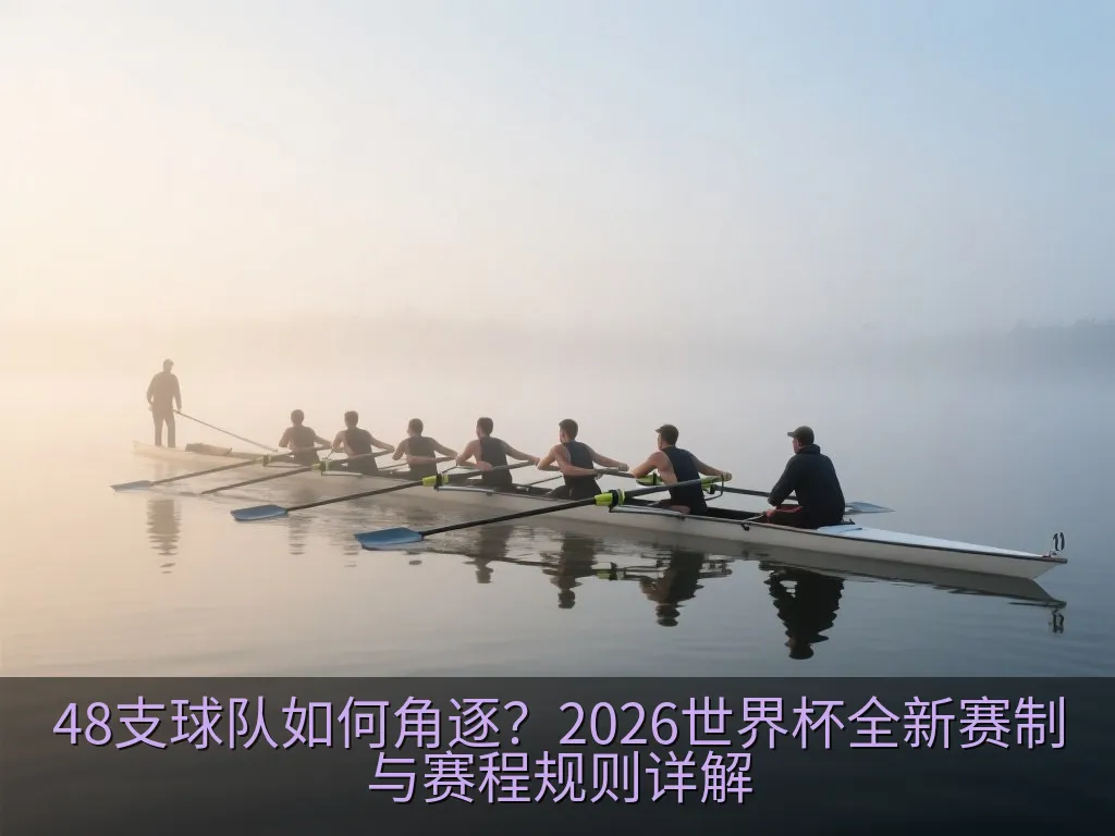 落日余晖下的现代无品牌足球场,计分牌上显示着淘汰赛晋级图
